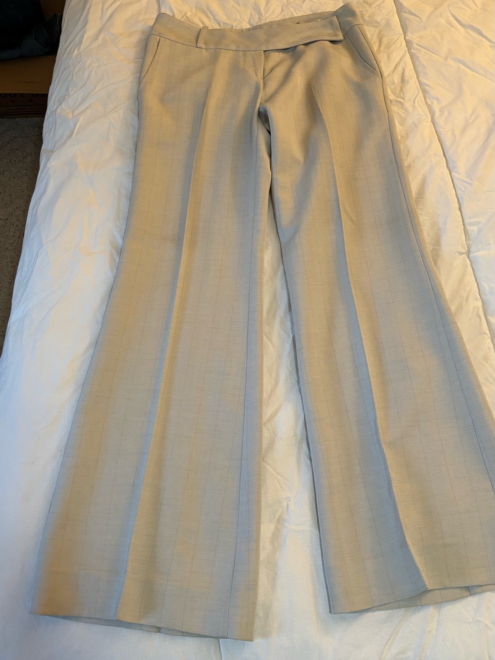 Marineblu Light Gray Tailored Trousers - Picture 8 of 14